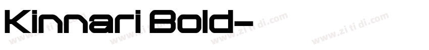 Kinnari Bold字体转换